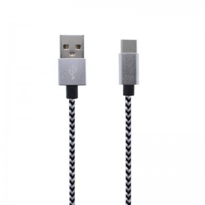Pleciony nylonowy kabel danych typu C na USB