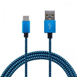Nylonowy kabel danych typu C do USB
